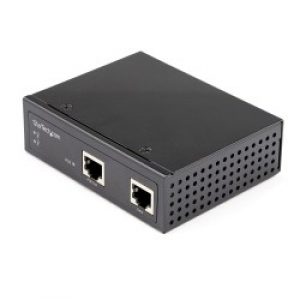 StarTech.com PoE Injector Gigabit Industriale - Alta velocità/alta potenza 90W 802.3bt PoE++ 48V-56VDC Iniettore montabile su