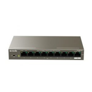 Tenda TEF1109P-8-102W switch di rete Fast Ethernet (10/100) Supporto Power over (PoE) Metallico