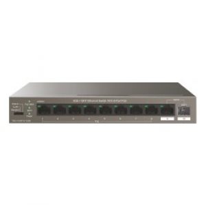 Tenda TEG1110PF-8-102W switch di rete Gestito Gigabit Ethernet (10/100/1000) Supporto Power over (PoE) Grigio