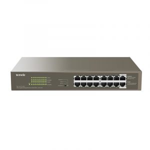 Tenda TEG1116P-16-150W switch di rete Non gestito L2 Gigabit Ethernet (10/100/1000) Supporto Power over (PoE) Nero