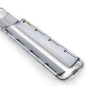 Barella atraumatica a cucchiaio anodizzata grigia con tronco/testa