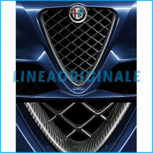 FCA Griglia Frontale con profilo in Carbonio Originale Alfa Romeo Giulia Super