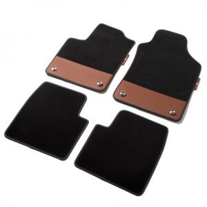 FCA Tappetini 595 in Moquette con inserto in Cuoio Originali Abarth 500