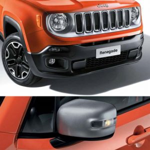 FCA Kit Griglia e Calotte Specchi Grigio Chiaro Satinato Originale Jeep Renegade