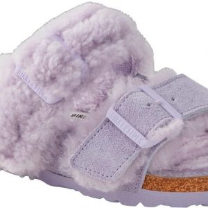 Arizona Donna Suede Leather/Fur teddy purple fog, calz stretta