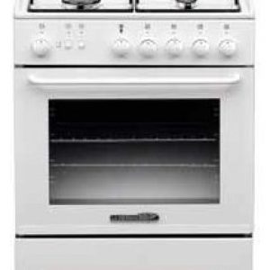 La Germania Cucina cm. 60 - S14041WT/19 - bianco 4 fuochi a gas - forno singolo a gas#CONSEGNA IN 3 SETTIMANE##CONSEGNA IN 3 SETTIMANE#