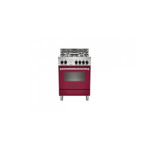 La Germania Cucina a GasAMN664EVIT 4 Fornelli con Forno Elettrico da 60 cm Rosso#CONSEGNA IN 3 SETTIMANE##CONSEGNA IN 3 SETTIMANE#