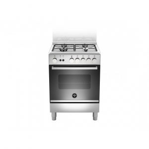 La Germania FTR664GXV Cucina Gas 4 Fornelli con Forno da 60 cm Nero, Acciaio inossidabile#CONSEGNA IN 3 SETTIMANE##CONSEGNA IN 3 SETTIMANE#