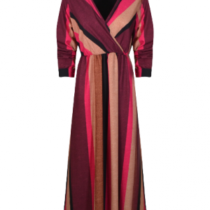 ABITO LUNGO A RIGHE EXSY ART. 36326395 EXSY L Fuxia Poliestere