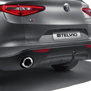 PROTEZIONE SOTTOSCOCCA SU PARAURTI POSTERIORE PER ALFA ROMEO STELVIO ORIGINALE