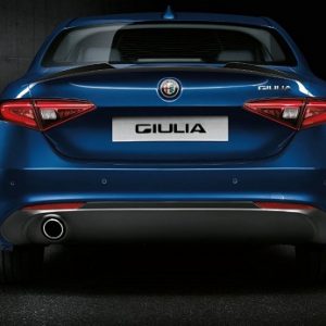 INSERTO PARAURTI POSTERIORE VERSIONE MATT MIRON PER ALFA ROMEO GIULIA ORIGINALE