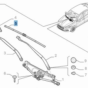 SPAZZOLA TERGICRISTALLO PER FIAT TIPO ORIGINALE 52199256