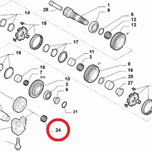 55211188 Cuscinetto albero secondario Fiat Alfa Romeo Jeep Lancia Originale