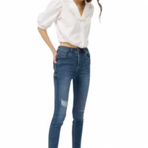 Jeans TIFFOSI attillati con gli strappi art.10044567 34 TIFFOSI Denim Cotone Cina 5601542014163