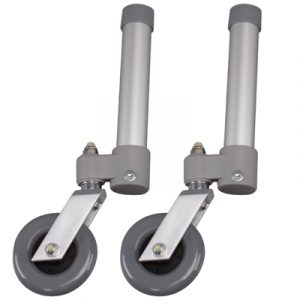 Ruote piroettanti per deambulatori a 2 mani