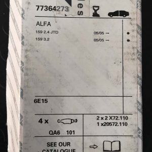 PASTIGLIE FRENO POSTERIORE ALFA 77364273 ORIGINALI
