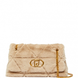Tracolla LIU JO in pelliccia sintetica art.NF2234 E0305 LIU JO Beige 100%Poliestere Birmania (Myanmar) 8057590616649