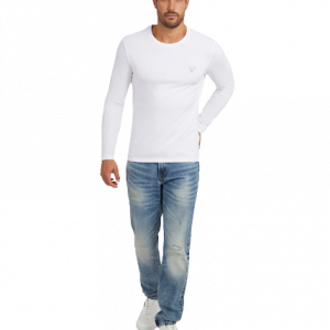 T-shirt GUESS manica lunga logo triangolo art.M2YI28J1314 XL GUESS Nero Cotone Bangladesh 7622078833125