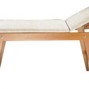 Letto in legno fisiologia e cardiologia colore panna