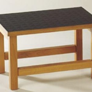 Predellino in legno a 1 gradino cm 27x40x25h per lettini medici