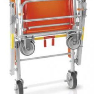 quot;MAYAquot; 653 – SEDIA PORTANTINA CON 4 RUOTE PEDANE E BRACCIOLI