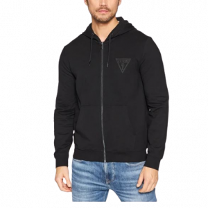 Felpa GUESS con zip art.M2YQ48K6ZS1 S GUESS Blu Notte Cotone Bangladesh 7621826344845