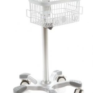 CARRELLO PER APPARECCHIATURE ELETTROMEDICALI CON CESTINO