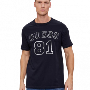 T-shirt GUESS con logo frontale art.M4RI22K8FQ4 L Blu GUESS Cotone Bangladesh 7624926507448