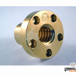 Chiocciola in bronzo madrevite flangiata MBF trapezoidale dx/sx