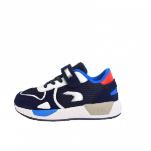 Sneakers PRIMIGI lacci e velcro in tessuto e camoscio art. 1957033 PRIMIGI Blu 28 1957033280352 Tessuto Cina