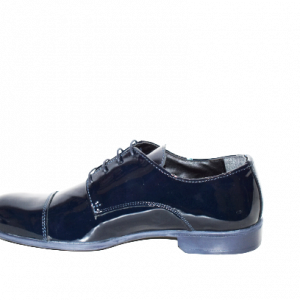 Scarpe VARESE COLLECTION vernice art.600 45 Blu Varese Collection Pelle Italia