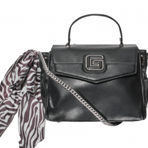 Tracolla GAëLLE PARIS in ecopelle con foulard zebrato art.GBADP4253 GAELLE Nero TU 100% Poliuretano Cina 8059975895427