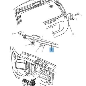 SPAZZOLA TERGICRISTALLO POSTERIORE PER JEEP GRANDCHEROKEE ORIGINALE K05139835AC