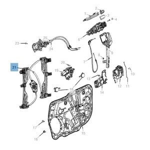 ALZACRISTALLO ANTERIORE PER JEEP COMPASS ORIGINALE K68292083AA