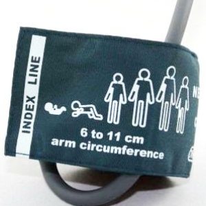 Bracciale riutilizzabile neonatale per monitor