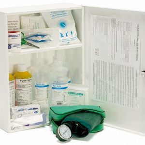 Armadietto di Pronto Soccorso in metallo METALMED AB - Allegato 1 per piugrave; di 3 Lavoratori