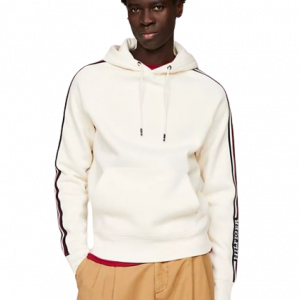 Felpa TOMMY HILFIGER FLEX GLOBAL STRIPE art. MW0MW33662 M TOMMY HILFIGER Beige Cotone Turchia 8720645710370