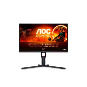 AOC G3 25G3ZM/BK Monitor PC 62.2 cm (24.5") 1920 x 1080 Pixel Full HD Nero, Rosso