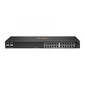 Aruba 6100 24G 4SFP+ Gestito L3 Gigabit Ethernet (10/100/1000) 1U Nero
