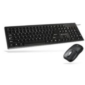Atlantis Land Keyboard Combo Kit Tastiera Mouse Incluso Usb Qwerty Nero