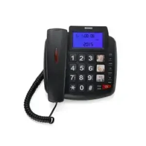 Brondi Bravo 90 Telefono Analogico Identificatore Di Chiamata Nero
