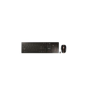 CHERRY DW 9100 SLIM tastiera Mouse incluso RF senza fili + Bluetooth QWERTZ Svizzere Nero