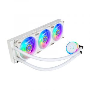 Cooler Master MasterLiquid PL360 Flux White Edition Case per computer Kit di raffreddamento a liquido 12 cm Bianco
