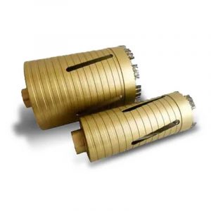Corona diamantata spiralata Rurmec CSP per carotatura a secco su mattoni e laterizzi, 162mm