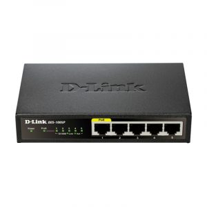 D-Link DES-1005P switch di rete Non gestito Supporto Power over Ethernet (PoE) Nero