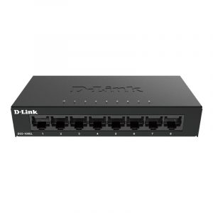 D-Link DGS-108GL switch di rete Non gestito Gigabit Ethernet (10/100/1000) Nero
