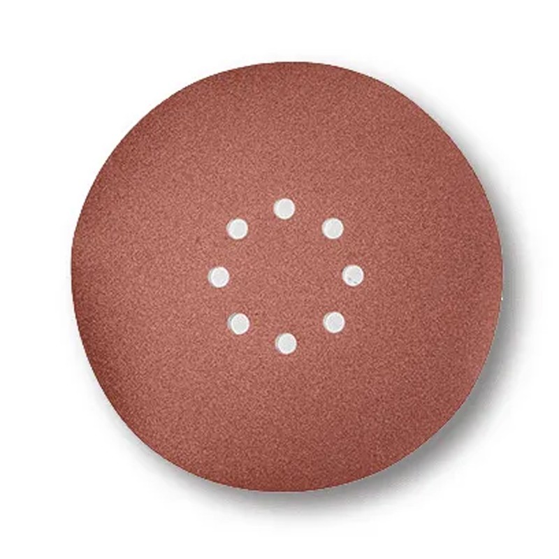 Disco abrasivo forato in carta Rurmec DCR 80-225 per carteggiatrici RC 1500 grana 80 (100pz)
