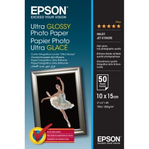 Epson Ultra Glossy Photo Paper - 10x15cm 50 Fogli
