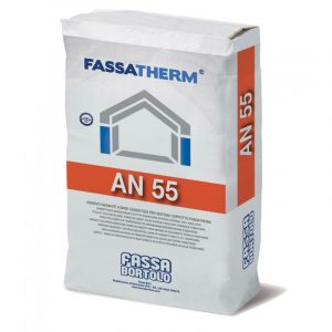 Collante-Rasante Fassa AN55 a base cementizia grigio (Sacco da 25 Kg)