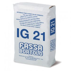Intonaco Fassa IG21 bianco e grigio (Sacco da 25 Kg)